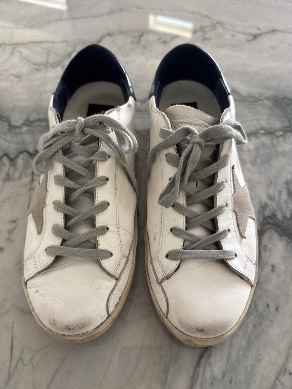 Golden Goose Classic Leather Low-Top “Super-Star” Sneakers